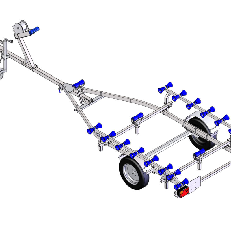 Kompas Boats 380 - Przyczepa do przewozu pontonów