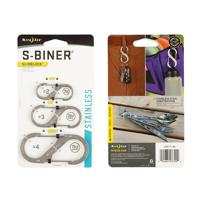 Nite Ize - S-Biner Set #2, #3, #4 z blokadą