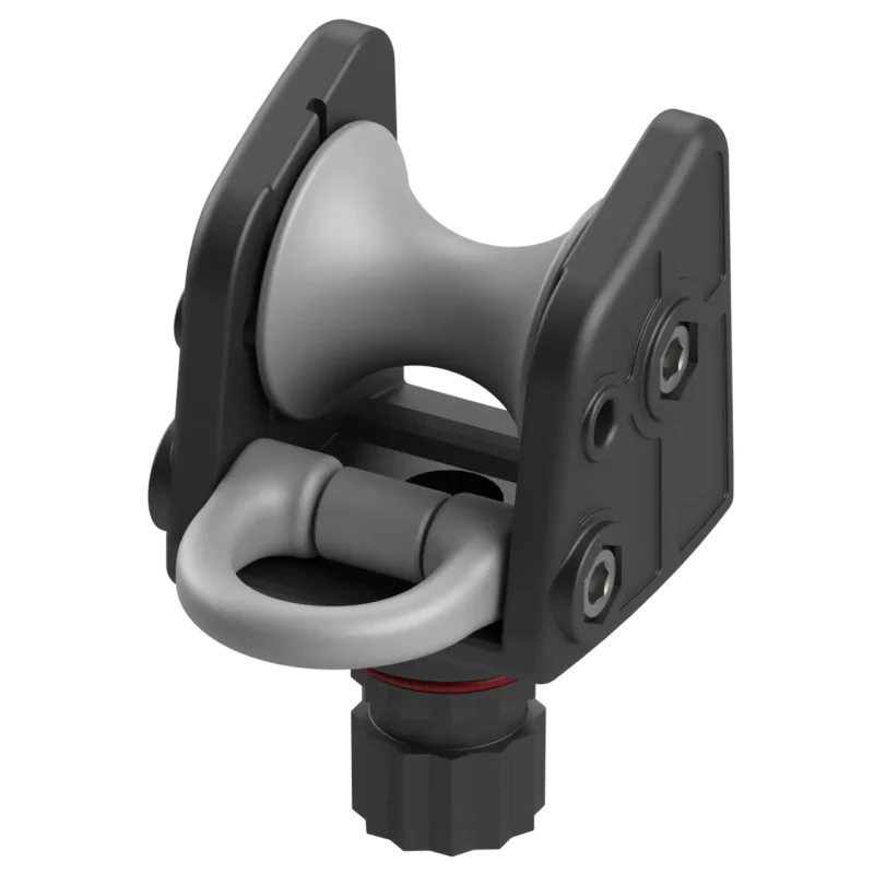 Rolka kotwiczna BORIKA FASTen ARr002 czarno-szara z pierścieniem prowadzącym