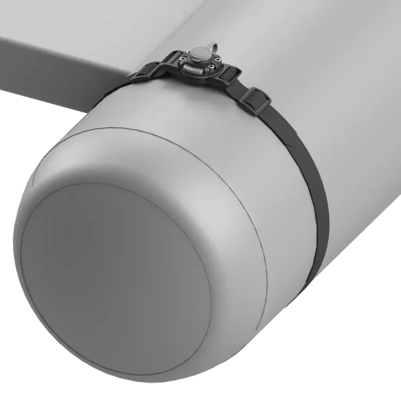 System montażowy BORIKA FASTen BBm001 czarno-szary z jednym zamkiem do mocowania akcesoriów do łodzi typu belly boat