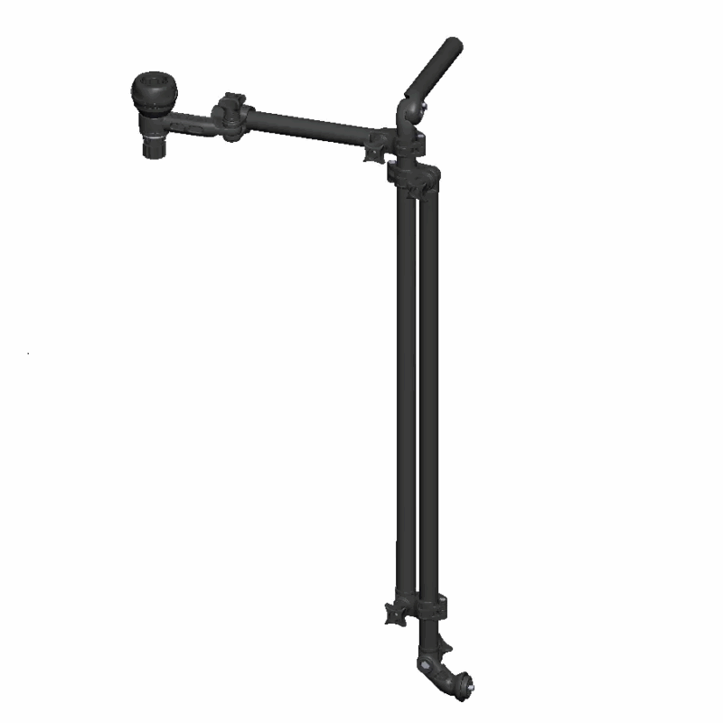 Uchwyt przetwornika Garmin Panoptix LiveScope z blokadą – BORIKA FASTen LSp1000, czarny