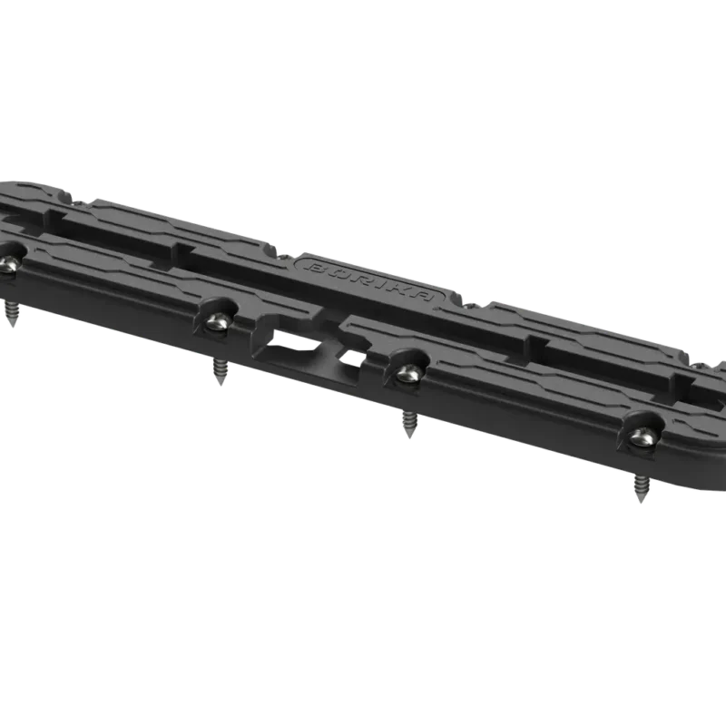 Listwa montażowa BORIKA FASTen TRk255 czarna L-255 mm z rowkiem T do montażu zamków Fs218 na twardych powierzchniach