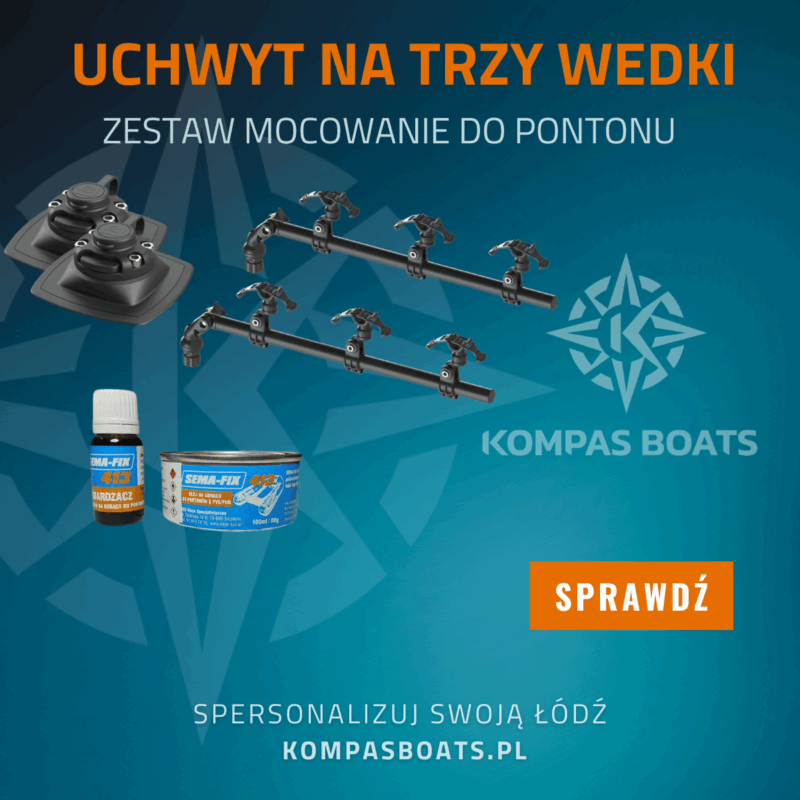 Uchwyt na wędki do łodzi Borika