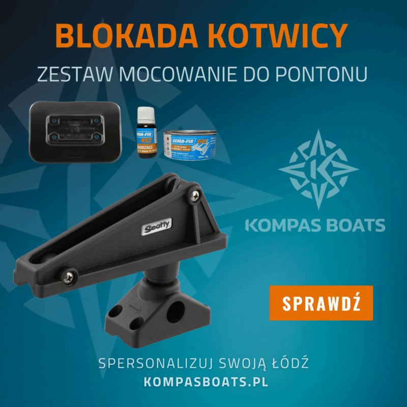 Rolka kotwiczna mocowanie do pontonu