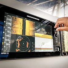 Echosodna wędkarska Humminbird APEX pokazane opcje wyświetlacza