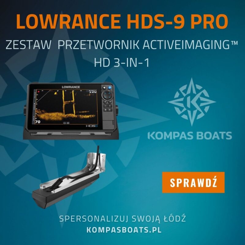 Zestaw echosonda Lowrance HDS-9 PRO z przetwornikiem ActiveImaging HD 3-in-1