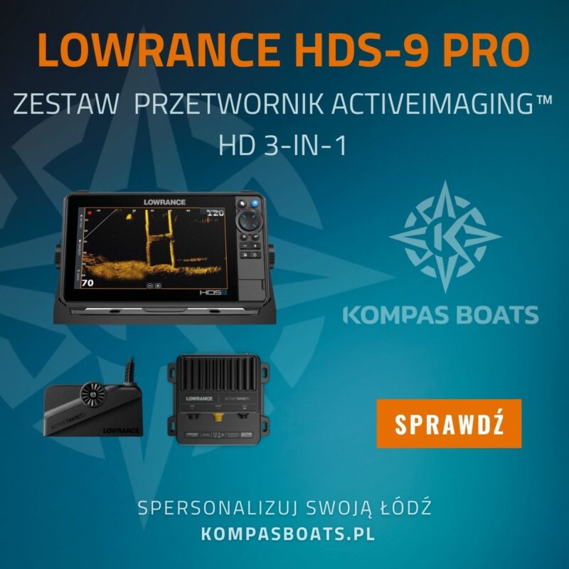 Zestaw Lowrance HDS-9 PRO i ActiveTarget 2 Live Sonar echsonda z livem
