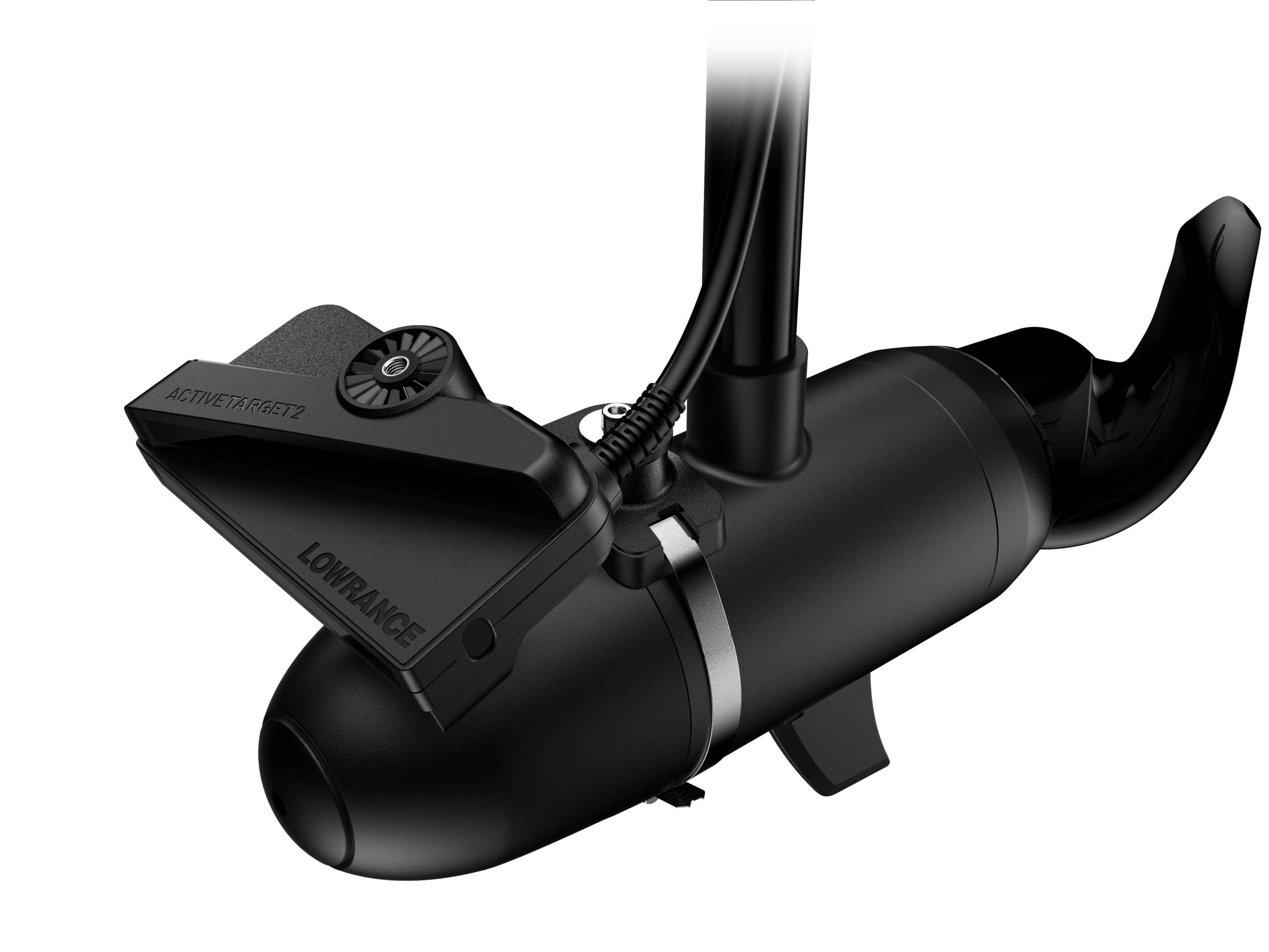 Obraz na żywo echosonda Lowrance ActiveTarget 2 montaz na silniku dziobowym