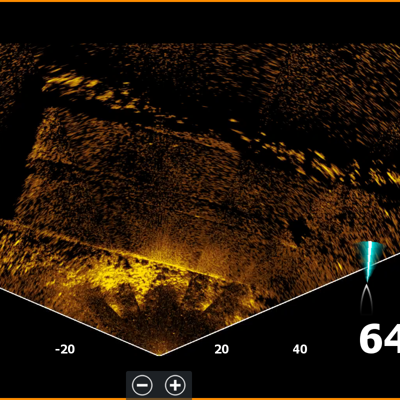Obraz na żywo echosonda Lowrance ActiveTarget 2