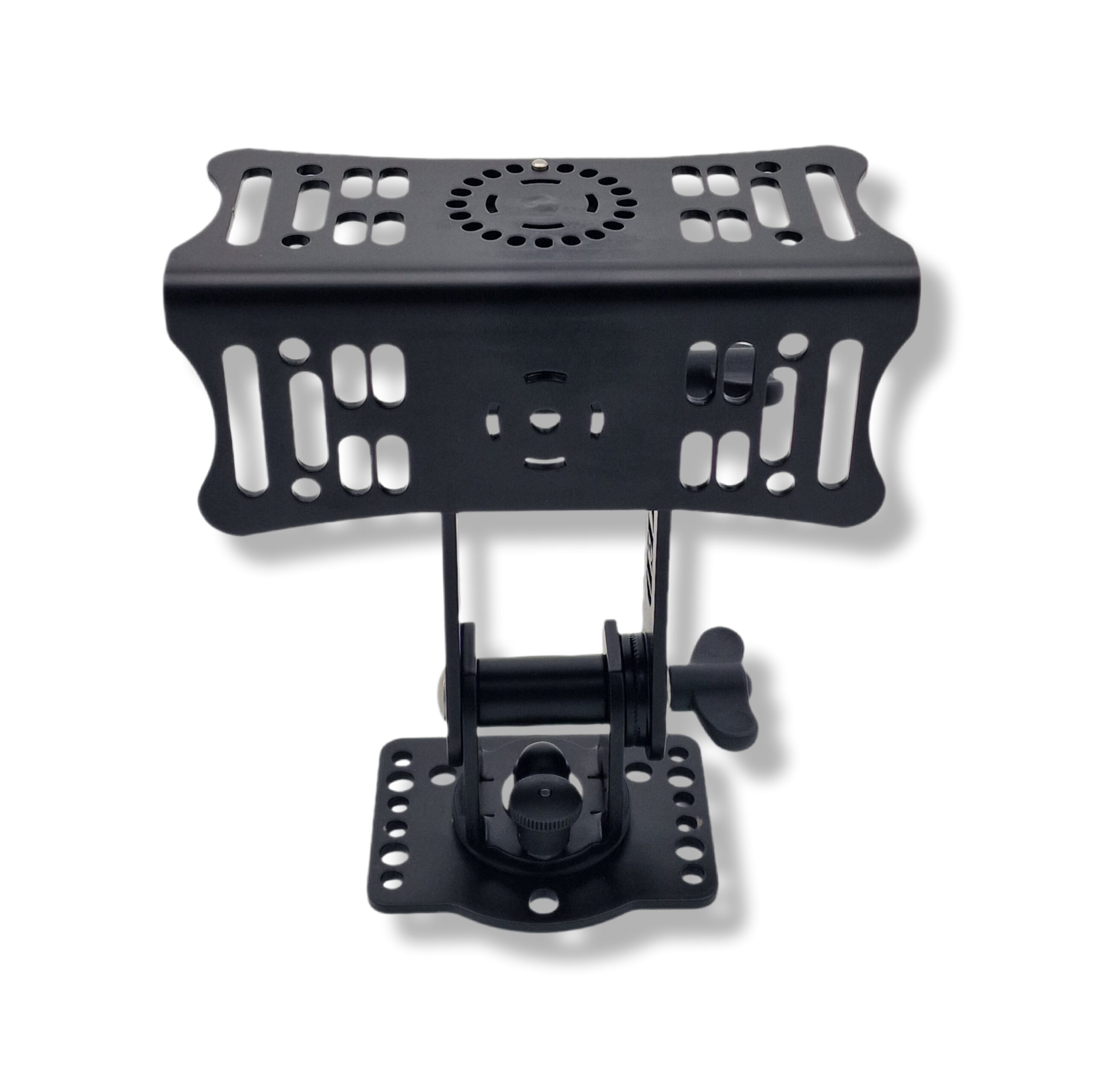 Uchwyt do dużej Echosondy 9/10/12 cali na którym można zamontować dwa plotery KED All Black