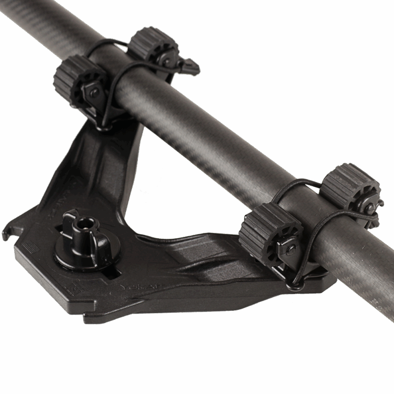 YakAttack DoubleHeader z Dual RotoGrip - Podwójny Uchwyt na Wiosła i Tyczki