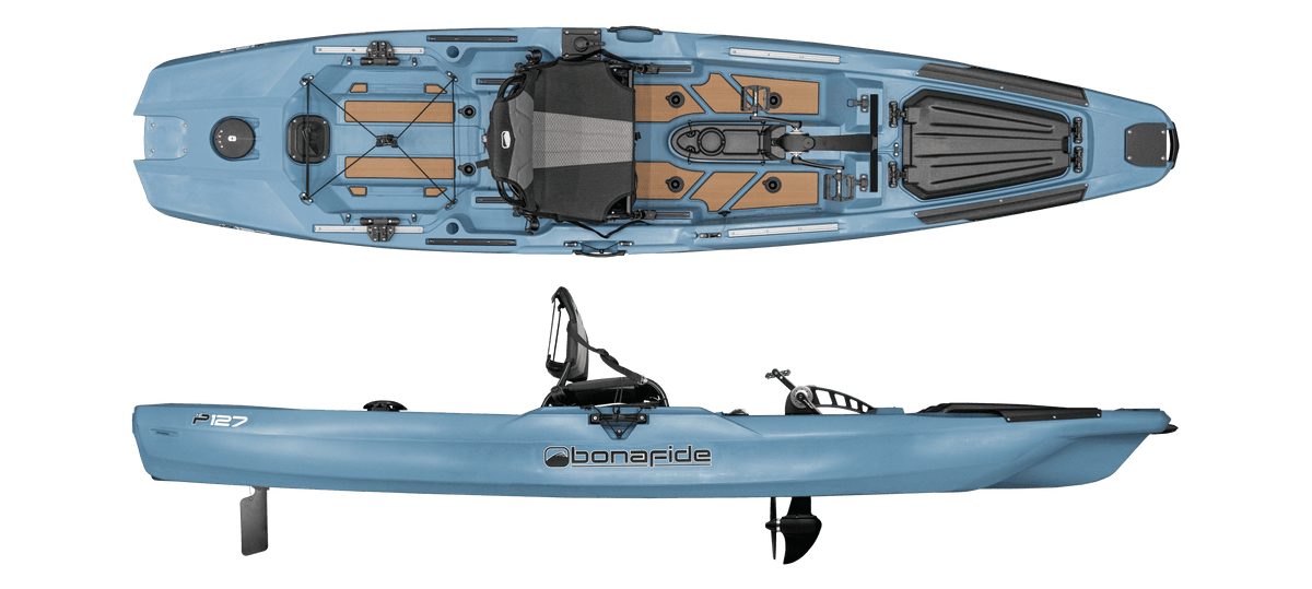 Kajak Wędkarski Bonafide P127 (propel) z napędem nożnym - obrazek 8