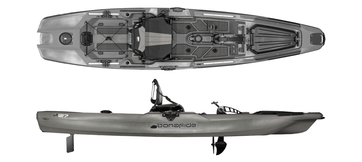 Kajak Wędkarski Bonafide P127 (propel) z napędem nożnym - obrazek 10