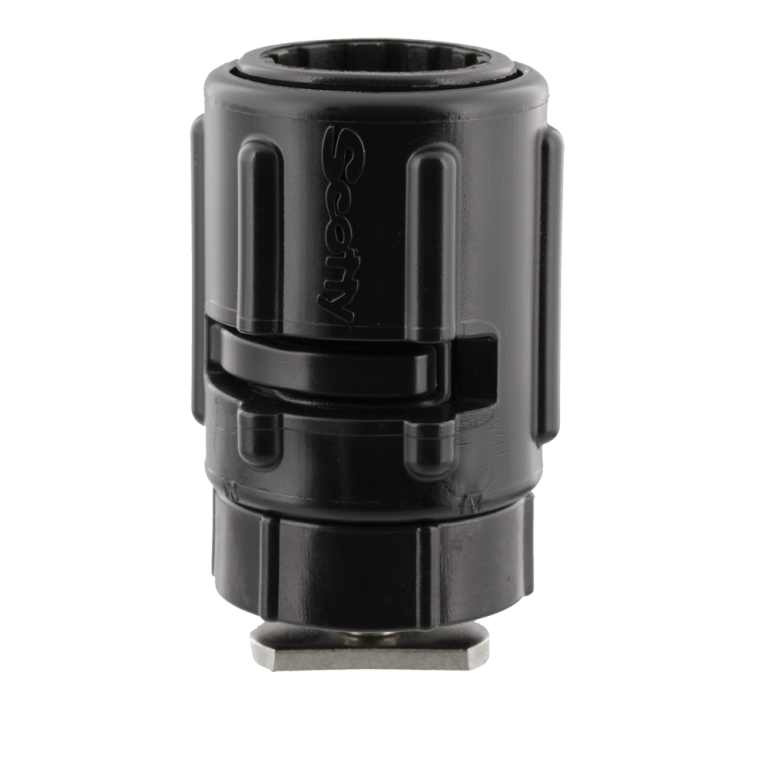 Scotty 438 adapter Gear Head do szyny montażowej w kajaku lub łodzi.