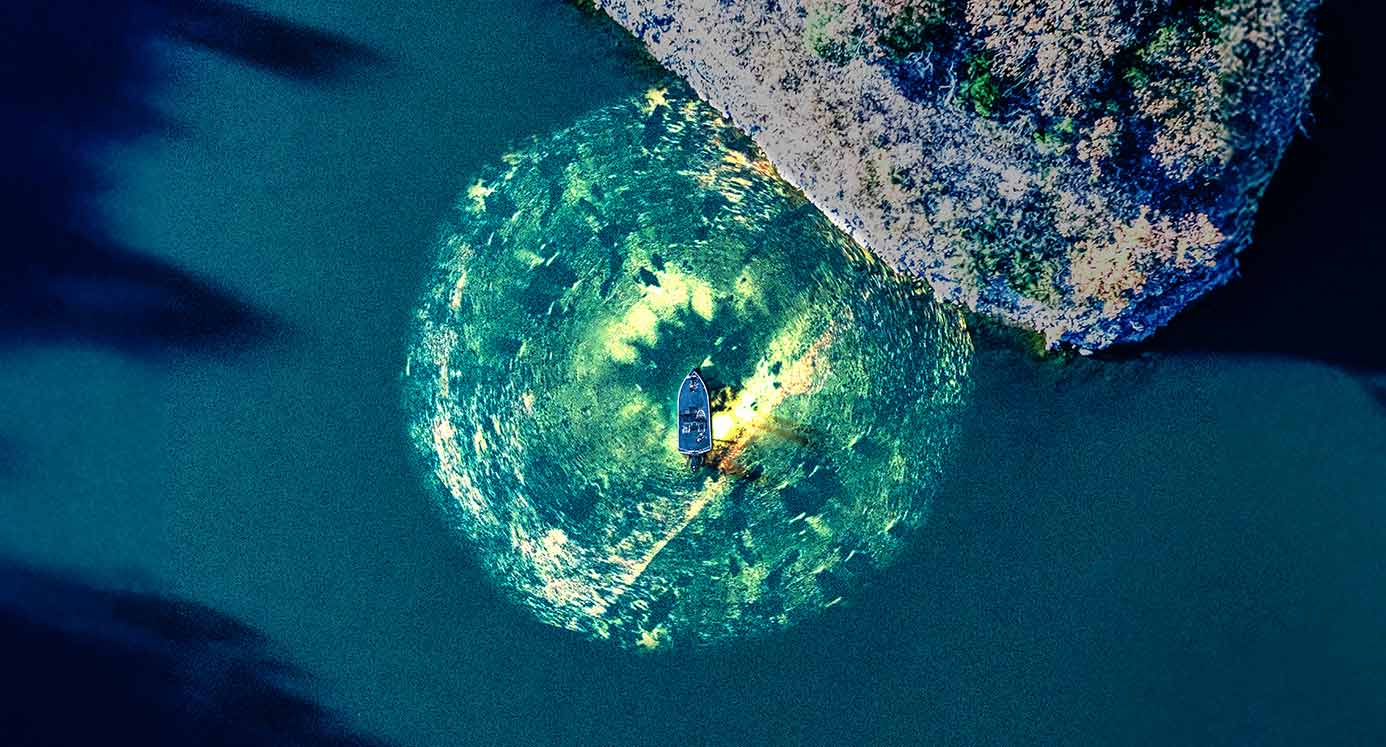 Tryb Scout Lowrance ActiveTarget 2 szeroki widok dna i ryb