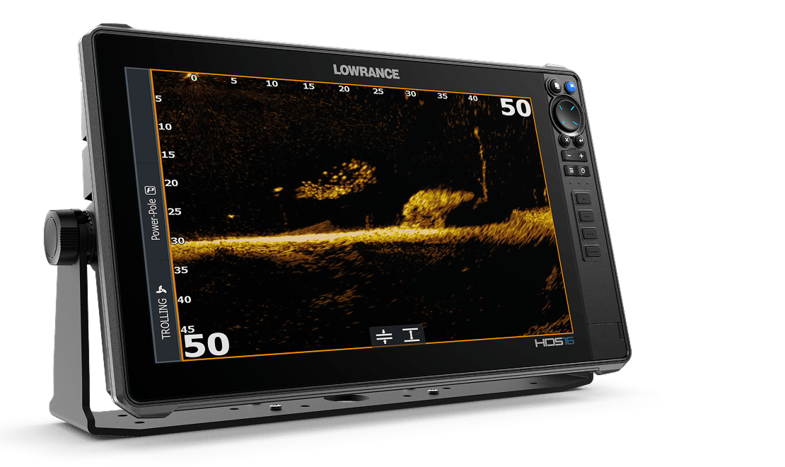 Obraz sonarowy Lowrance ActiveTarget 2 tryb Down widok pionowy