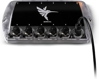 Switch Ethernet Humminbird AS ETH 5PGL – 5-portowy hub sieciowy do budowy systemu One Boat Network.