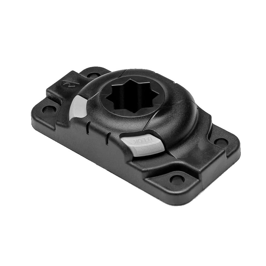 Prostokątne gniazdo montażowe RAILBLAZA StarPort HD Base z uniwersalnym rozstawem śrub - oferta sklepu wędkarskiego Kompas Boats.