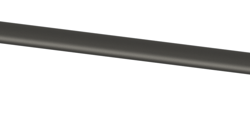 Czarny reling montażowy targa 950 mm BORIKA FASTen GRp950 z aluminiową rurą