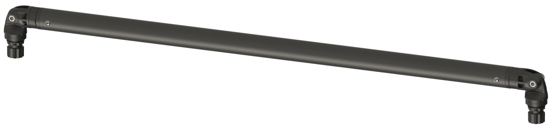 Czarny reling montażowy targa 950 mm BORIKA FASTen GRp950 z aluminiową rurą