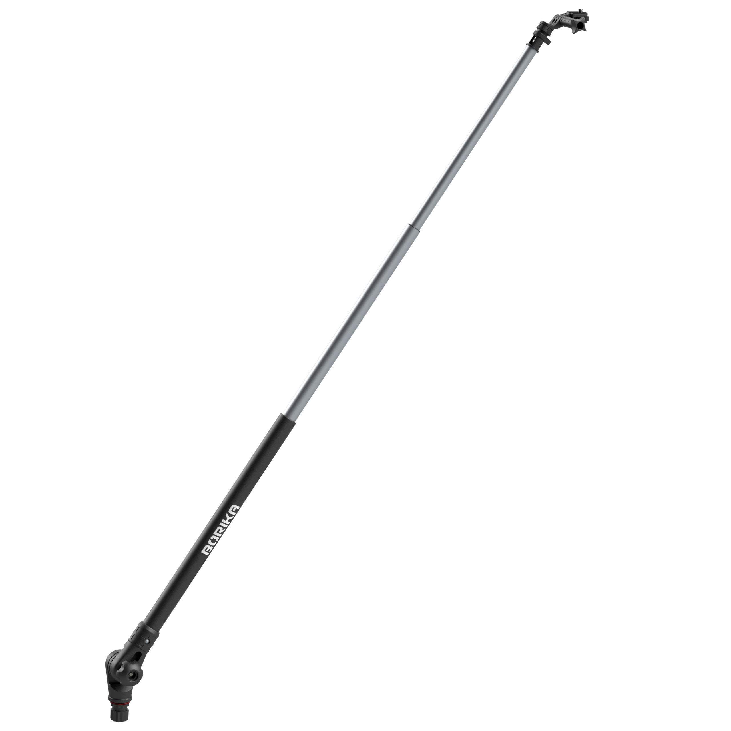 Teleskopowy monopod czarny do kamer sportowych Borika FASTen Ng1100 o długości do 1046 mm z adapterem gwiaździstym do łodzi.