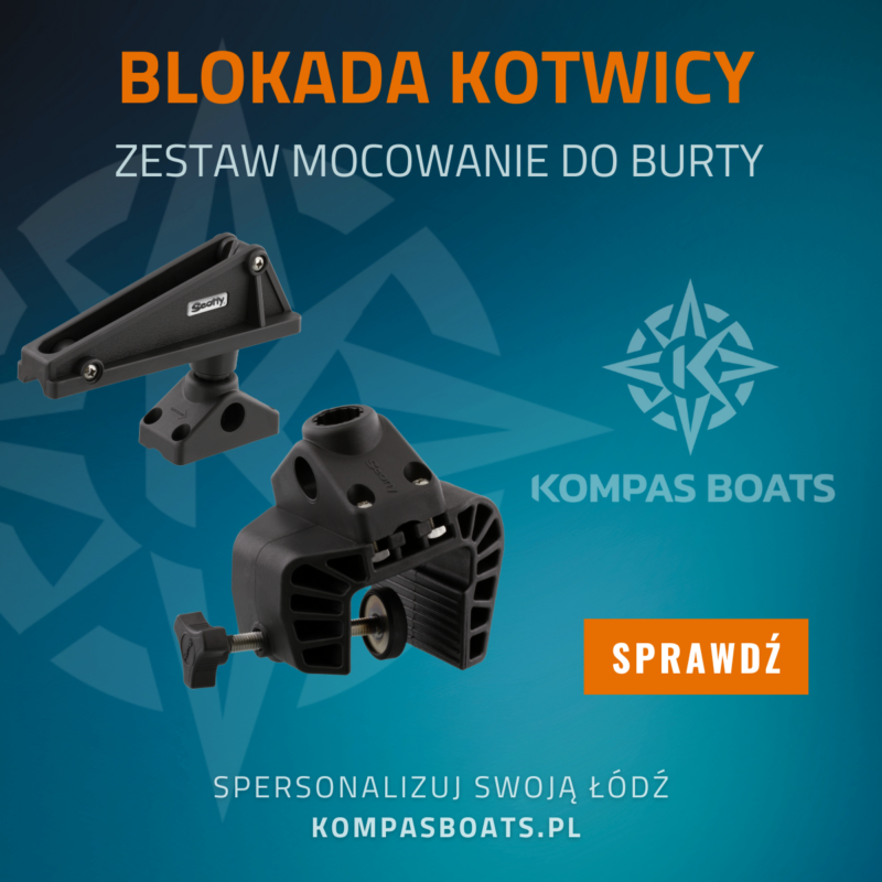 Zestaw kotwiczny Scotty: blokada kotwicy Scotty 276 oraz przenośne mocowanie imadłowe Scotty 449